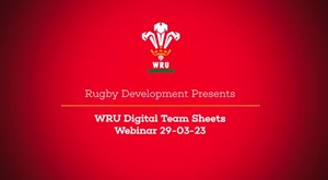 WRU Team Sheet Webinar