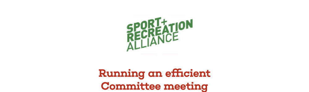 Running an Efficient Committee Meeting